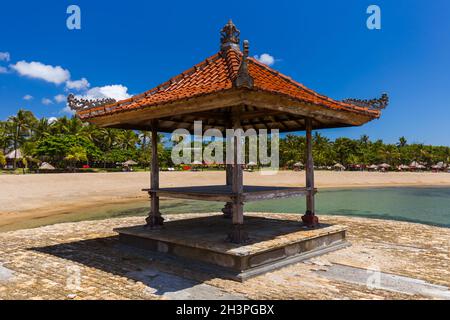 La spiaggia di Nusa Dua a Bali Indonesia Foto Stock