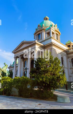 Parlamento della Serbia a Belgrado Foto Stock