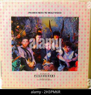 1984 Frankie va a Hollywood Benvenuti al Pleasuredome LP Original Vintage 1980 Vinyl Record Album B Foto Stock