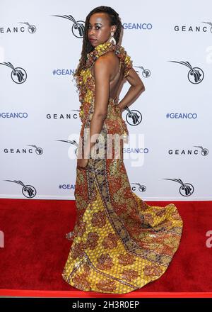 West Hollywood, Stati Uniti. 29 ottobre 2021. WEST HOLLYWOOD, LOS ANGELES, CALIFORNIA, USA - OTTOBRE 29: Nche Onyema arriva al Gala 2021 della GEANCO Foundation che si tiene al 1 Hotel West Hollywood il 29 Ottobre 2021 a West Hollywood, Los Angeles, California, Stati Uniti. (Foto di Xavier Collin/Image Press Agency/Sipa USA) Credit: Sipa USA/Alamy Live News Foto Stock