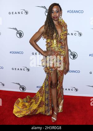 West Hollywood, Stati Uniti. 29 ottobre 2021. WEST HOLLYWOOD, LOS ANGELES, CALIFORNIA, USA - OTTOBRE 29: Nche Onyema arriva al Gala 2021 della GEANCO Foundation che si tiene al 1 Hotel West Hollywood il 29 Ottobre 2021 a West Hollywood, Los Angeles, California, Stati Uniti. (Foto di Xavier Collin/Image Press Agency/Sipa USA) Credit: Sipa USA/Alamy Live News Foto Stock
