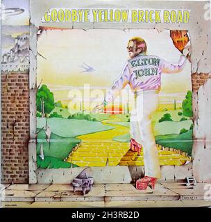 Elton John 1973 Arrivederci Yellowbrick Road LP Album originale Vintage Vinyl A Foto Stock