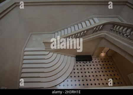 Bella scalinata al Museo Carnavalet di Parigi Foto Stock