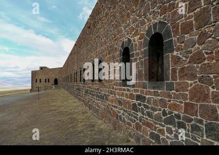 Bastione di Aziziye. Bastione di Aziziye a Erzurum, Turchia. Conosciuto come 'Aziziye Tabyası' in turco. Foto Stock