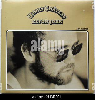 Elton John 1972 Honky Chateau LP Album originale Vintage Vinyl A. Foto Stock