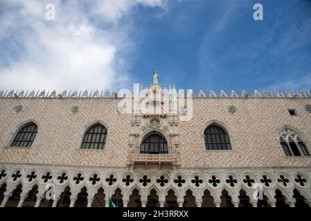 Palazzo Ducale in Piazza San Marco a Venezia Foto Stock