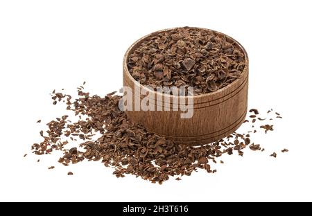 Stracciatella di cioccolato isolata su sfondo bianco Foto Stock