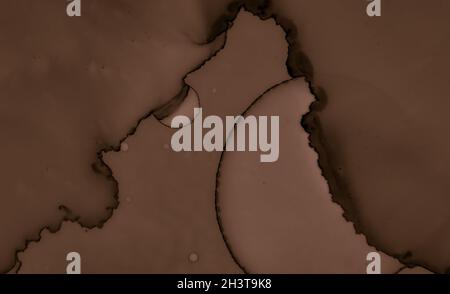 Dipingi la trama di cioccolato. Sfondo cremoso marrone. Foto Stock