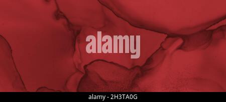 Sangue grungo sfondo. Banner Rose Fluid. Foto Stock