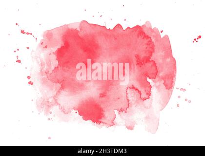 Abstract artistico rosa vibranti acquerello texture di sfondo Foto Stock