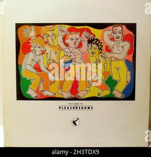 1984 Frankie va a Hollywood Benvenuti al Pleasuredome LP Original Vintage 1980 Vinyl Record Album A Foto Stock