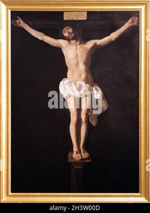 Jesús crocificado expirante / Cristo sulla Croce (1640) di Francisco de Zurbaran (1598-1640) soprannominato Caravaggio spagnolo Foto Stock