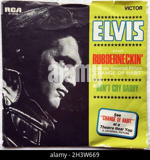 Anni '60 Elvis Presley 7 pollici singolo - Vinyl Record originale 03 Foto Stock