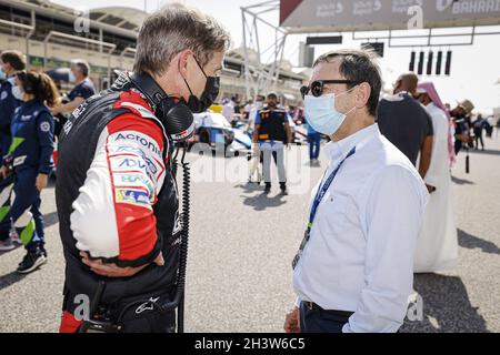 FILLON PIERRE (fra), PRESIDENTE dell'ACO, PORTAIT VASSELON PASCAL (fra), DIRETTORE TECNICO DELLA TOYOTA GAZOO RACING, PORTAIT durante la 6 ore del Bahrain, 5° round del FIA World Endurance Championship 2021, FIA WEC, sul circuito Internazionale del Bahrain, dal 28 al 30 ottobre 2021 a Sakhir, Bahrain - Foto: Francois Flamand/DPPI/LiveMedia Foto Stock