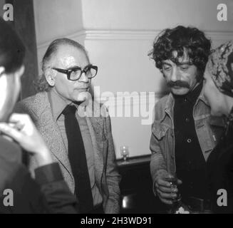 Registi rumeni di film Liviu Ciulei & Constantin Vaeni, circa 1978 Foto Stock