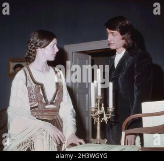 Attori rumeni Gabriela CUC & Marcel Iures nel film 'Vis de ianuarie' (1979), regista Nicolae Opratescu Foto Stock