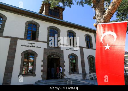 Erzurum storico palazzo dei congressi. (Traduzione turca, congresso e museo nazionale della lotta. Erzurum museo della pittura e della scultura). Foto Stock