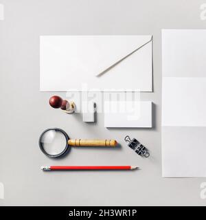 Foto di vuoto articoli di cancelleria Foto Stock