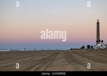 Alba a Meloneras, Gran Canaria, Spagna Foto Stock