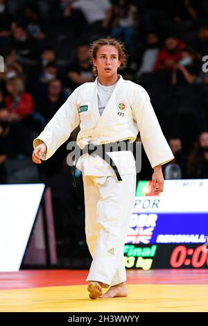 Donne -63 kg, Barbara TIMO medaglia d'oro del Portogallo compete durante il Grand Slam di Parigi 2021, evento Judo il 16 ottobre 2021 presso l'AccorHotels Arena di Parigi, Francia - Foto Victor Joly / DPPI Foto Stock