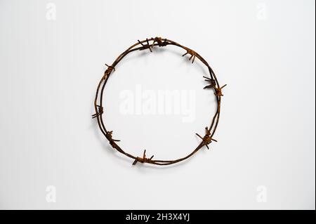 Corona di spine contemporanea o concetto di Venerdì Santo. Foto Stock