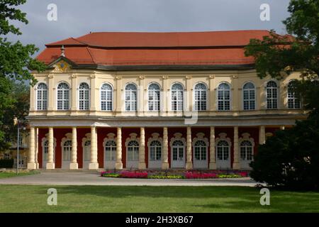 Salone del giardino del castello a Merseburg Foto Stock