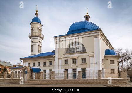 Moschea bianca, Astrakhan, Russia Foto Stock