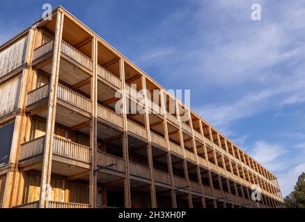 Centre d'hébergement collectif de Rigot, Centro di abitazione collettiva, Ginevra, Svizzera Foto Stock