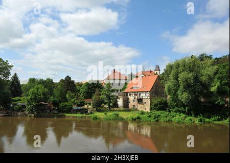 Città vecchia di Merseburg Foto Stock