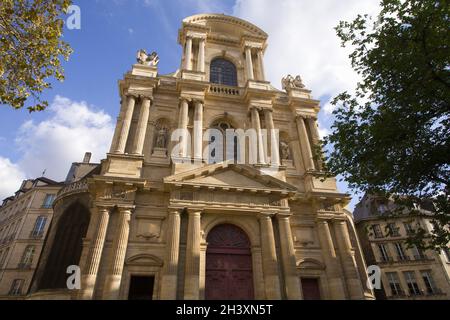 Francia, Parigi, St-Gervais-St-Protais, chiesa, Foto Stock