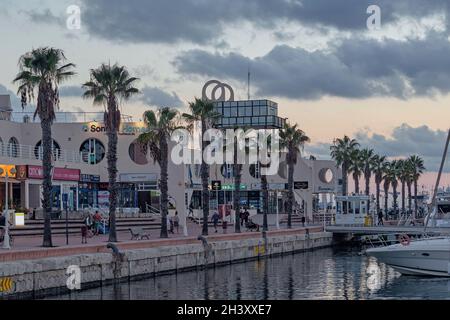 Porto di Alicante, Alacant, Costa Blanca, Spagna Foto Stock