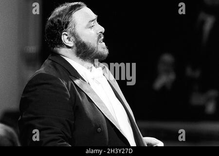 Luciano Pavarotti, cantante lirico italiano Foto Stock