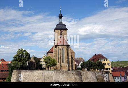 Chiesa di Regiswindis a Lauffen am Neckar Foto Stock