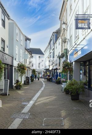 Centro di Liskeard al mattino luce del sole Cornovaglia Foto Stock