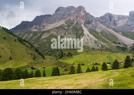 Val di Fuciade nelle Dolomiti Foto Stock