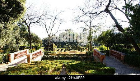 Giardini del Labirinto di Horta, Barcellona, Catalunya, Spagna, Europa Foto Stock