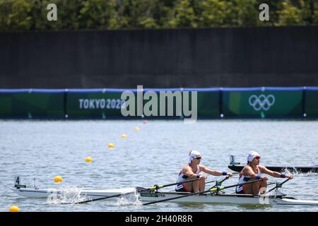 23 LUGLIO 2021 - TOKYO, GIAPPONE: HE Foto Stock