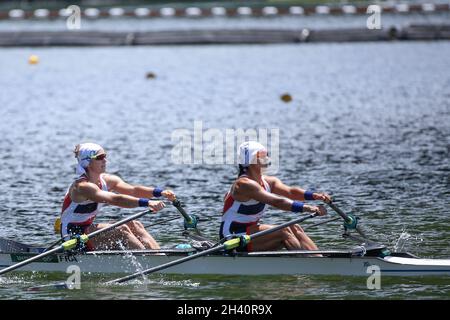 23 LUGLIO 2021 - TOKYO, GIAPPONE: HE Foto Stock