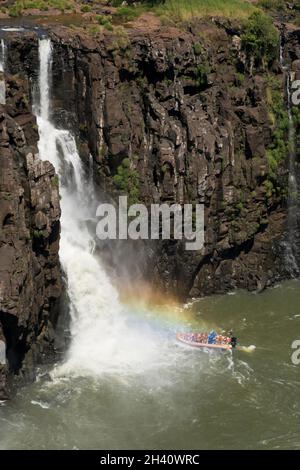 Grande avventura alle cascate di iguazu Foto Stock