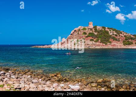 Spiaggia di Torre del Porticciolo Foto Stock