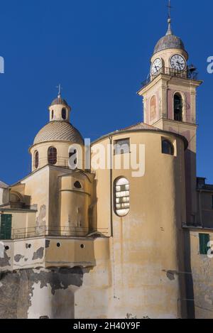 Basilica di Santa Maria dell'Assunta a Camogli Foto Stock