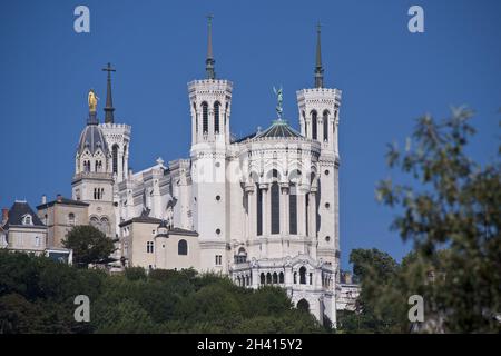 Notre dame de fourviere Foto Stock