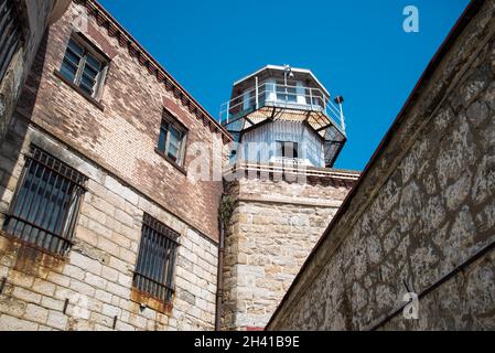 Torre di guardia per le guardie carcerarie presso il penitenziario dello Stato Orientale, USA Foto Stock