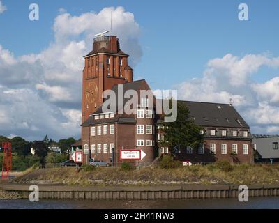 Lotsenhaus Seemannshöft, Casa pilota Seemannshöft Foto Stock