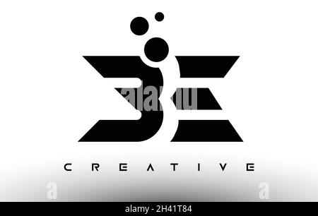 DESIGN elegante con logo Letter. ICONA LETTERA CON illustrazione vettoriale Creative Look Illustrazione Vettoriale