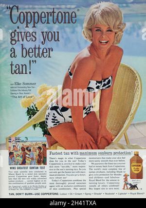 Giugno 1965 'Playboy' Magazine pubblicità, USA Foto Stock