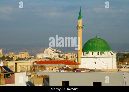 Moschea al-Jazzar della città di Acre Acre Foto Stock