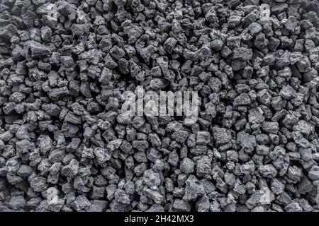 Nero Fossil coking Coal Fuel for Metal Smelding Texture background. Foto Stock