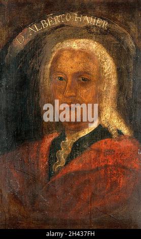 Albrecht von Haller (1708-1777). Verniciatura a olio. Foto Stock