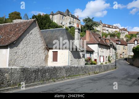Angles sur l'Anglin, Vienne, Nouvelle Aquitaine, Francia Foto Stock